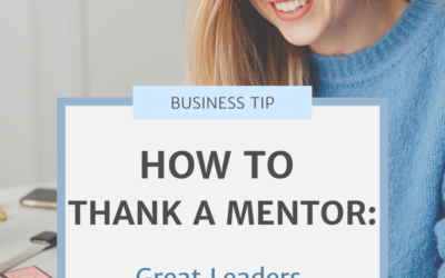 HOW TO THANK A MENTOR