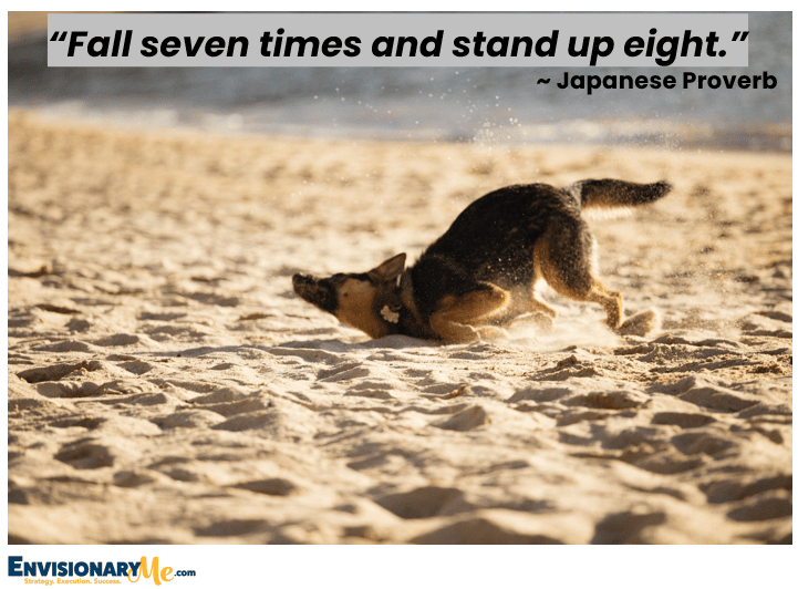 “Fall seven times and stand up eight.”
~ Japanese Proverb