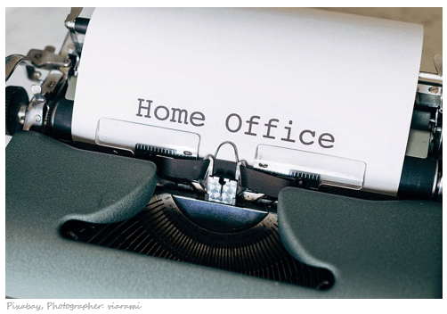 Image of words Home Office  on typewriter image