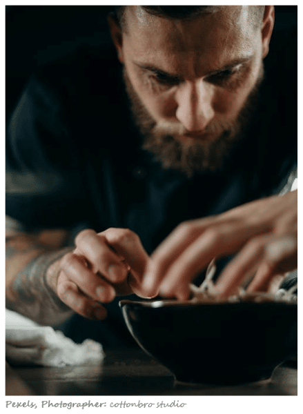 image of chef creating his master piece