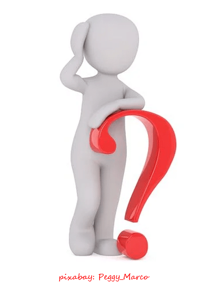 Image of character with red question mark